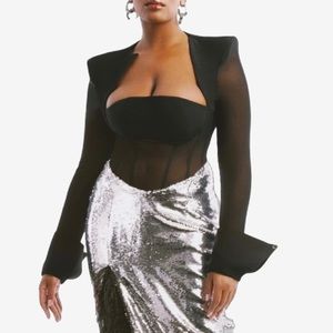 Hanifa Isani Mesh Bodysuit - XL